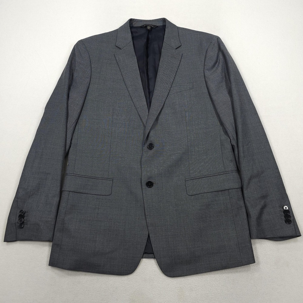 Banana Republic Blazer Mens 42R Gray Slim Fit Marzotto Wool Sport Coat Jacket